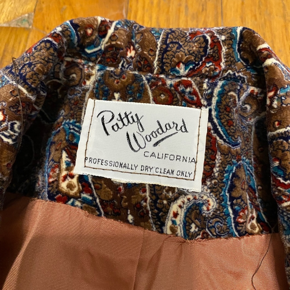 Vintage | Paisley Velvet Blazer - Brown Paisley